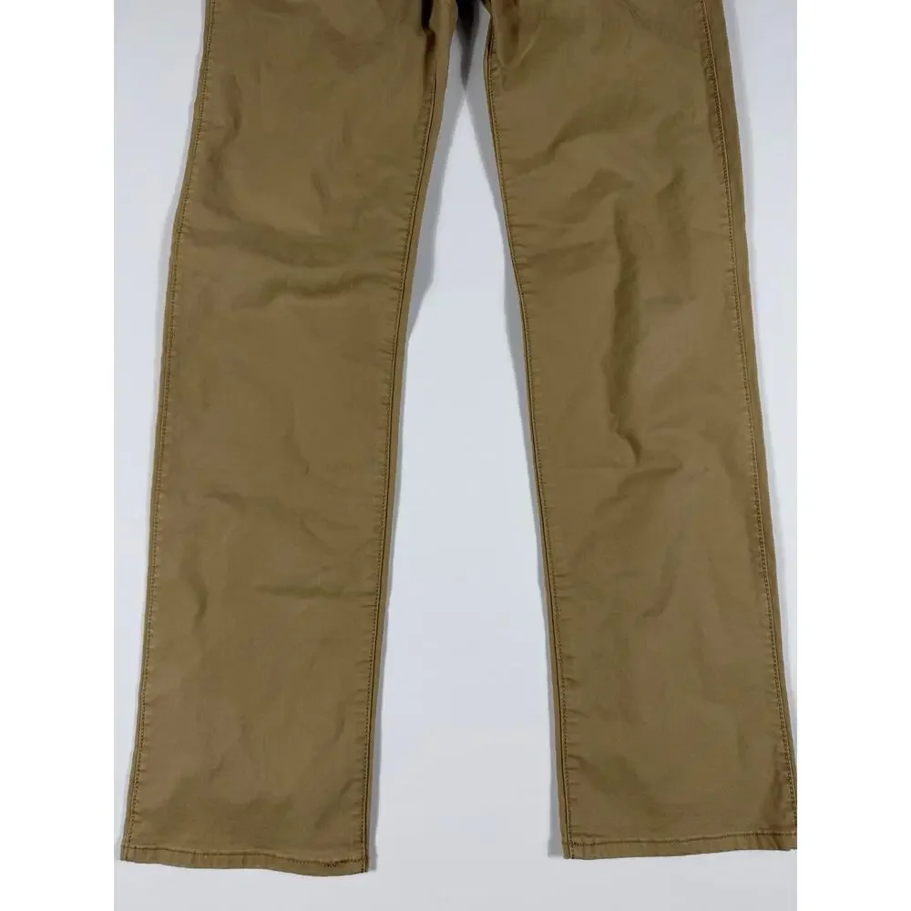 Gap Kids Straight Leg Khaki Chino Pants Tan Stretch Boys Size 18